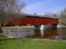 View of covered bridge from the side